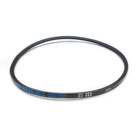 D&D 3V355 Wedge V-Belt, 35.5 in Outside Length, 3/8 in Top Width, 5/16 in Thickness, 1 Ribs 3V355